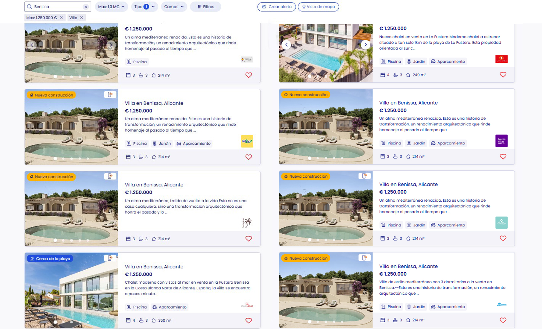 Multiplicité d'annonces sur les portails